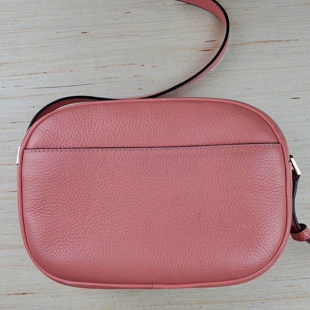 MICHAEL KORS | Jet Set | Sherbet | Medium Embossed Leather | Crossbody Bag - Picture 6 of 10